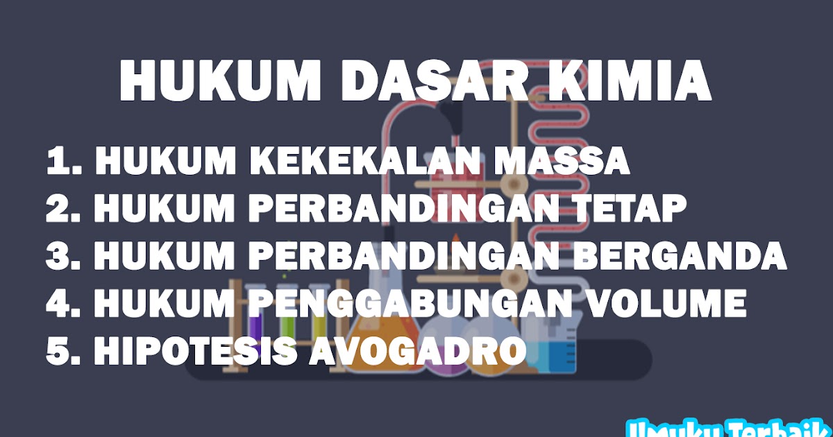 Hukum Dasar Kimia Lengkap Dengan Bunyi Hukum Dan Rumus Ilmuku Terbaik
