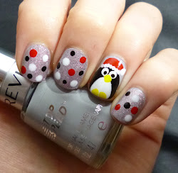 nails penguin christmas nail polished lou perfectly christmad fella percy don adorable