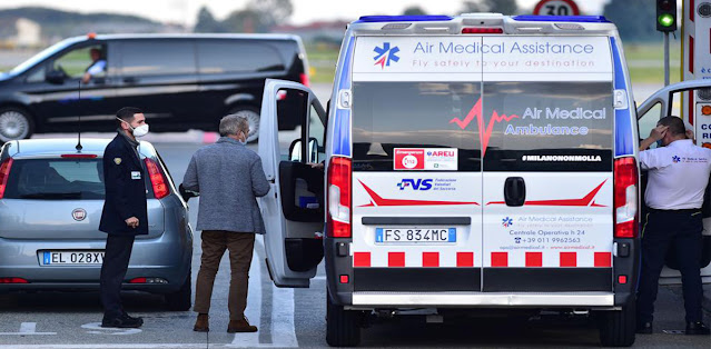 رونالدو يصل لـ تورينو الإيطالية بعد إصابته بفيروس كورونا رونالدو يصل لـ تورينو الإيطالية بعد إصابته بفيروس كورونا