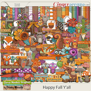 Happy Fall Y'all by Clever Monkey Graphics