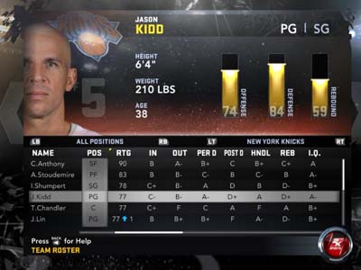 2k12 roster update