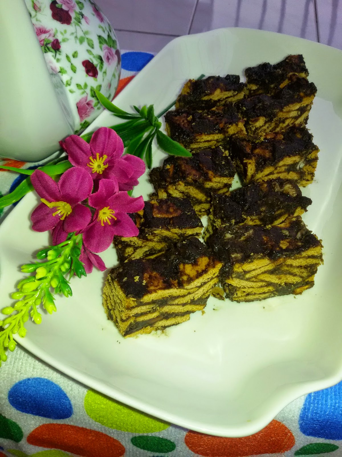 Jalan &amp; Makan: Resepi Kek Batik Simple yang Moist.