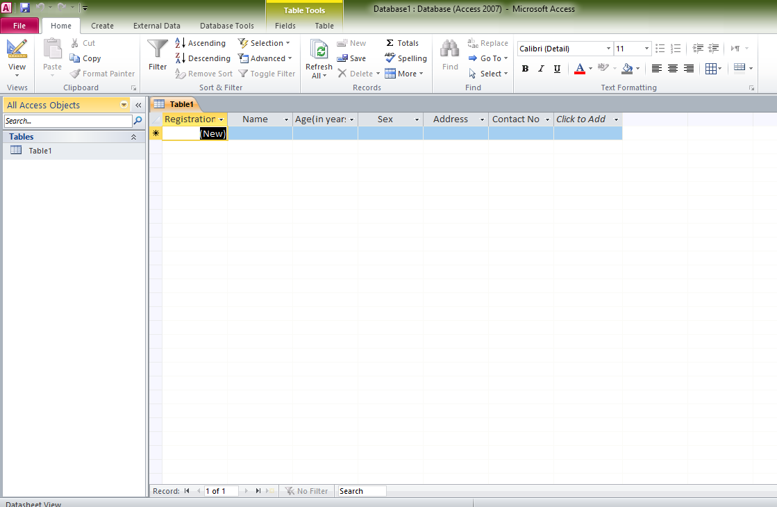 How to Design a form in MS Access to view, add, delete and modify the ...