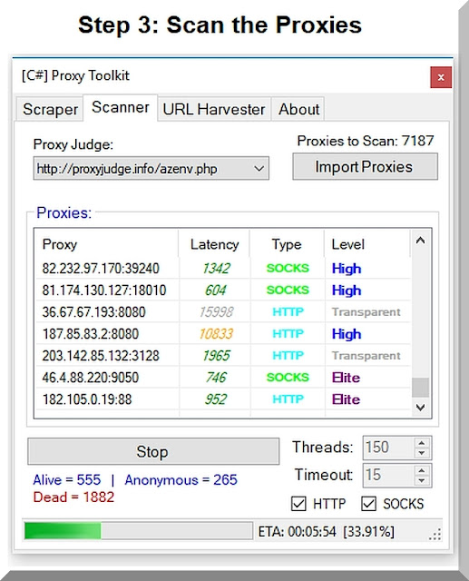 A powerful search engine socks proxy Proxy Scanner Scraper AIO master