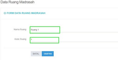 Cara Menambah dan Membuat Data Ruang di Web UAMBN-BK 
