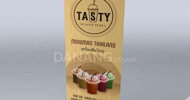 Gambar Banner Minuman Kekinian desain spanduk kreatif