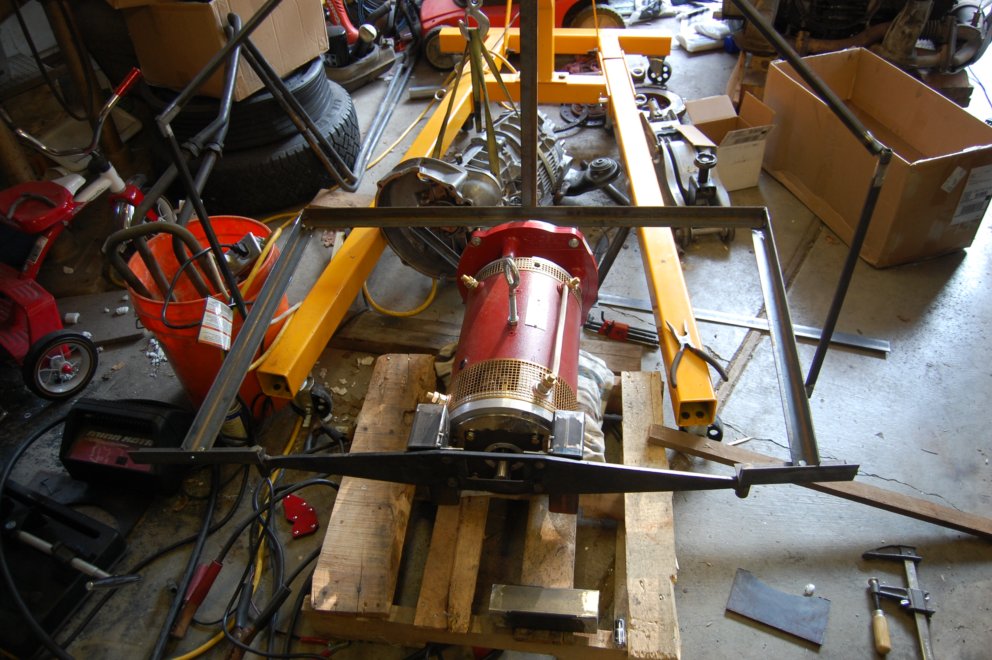 Electric Porsche Mounting the Electric Motor in the Car