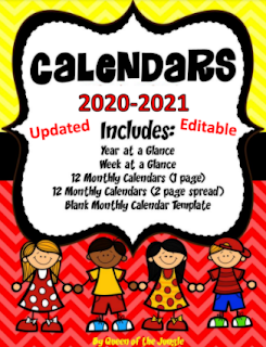 Teacher School Year Calendar