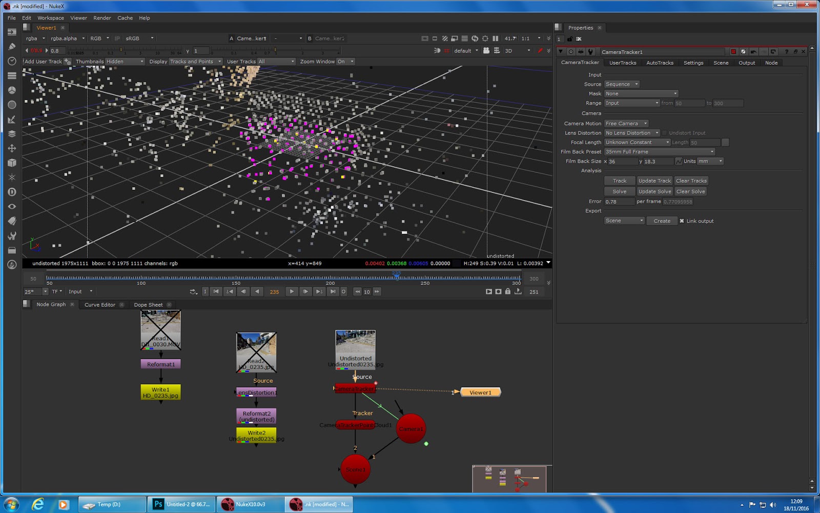 animatedcreativeandreamcswan Nuke X camera tracking