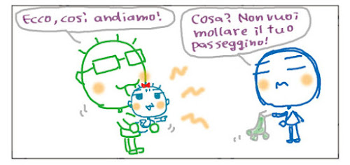 Scco, cosi andiamo! Cosa? Non vuoi mollare il tuo passeggino!