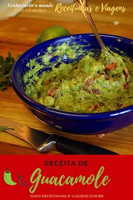 Sabores do Mexico Receita de guacamole