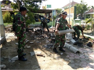 KARYA BAKTI HUT KE 72 TNI DAN HUT KE 67 KODAM IV/DIP KORAMIL 13/SUKODONO