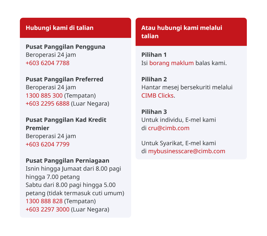 TAC CIMB Clicks kena blocked. Apa nak buat?