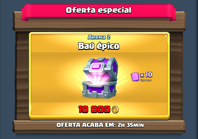 Comprar Baú Épico no Clash Royale