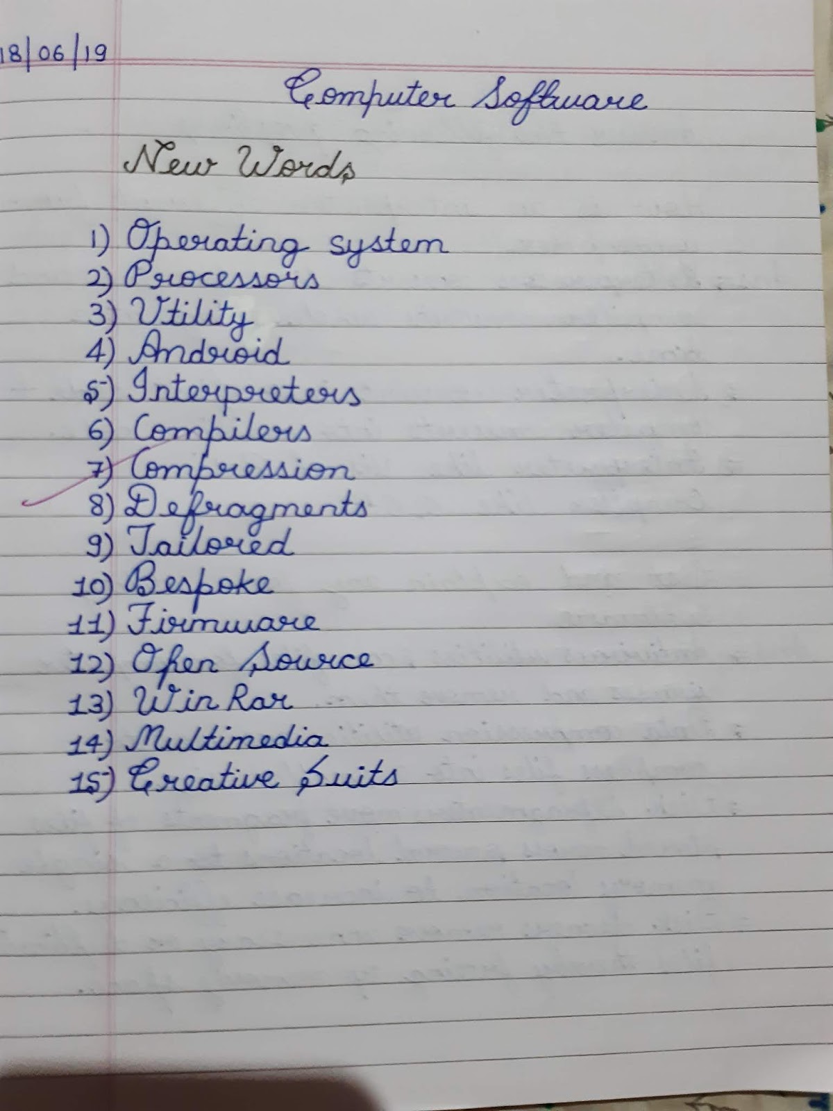 Computer subject Both chapters solutions notebook and workbook