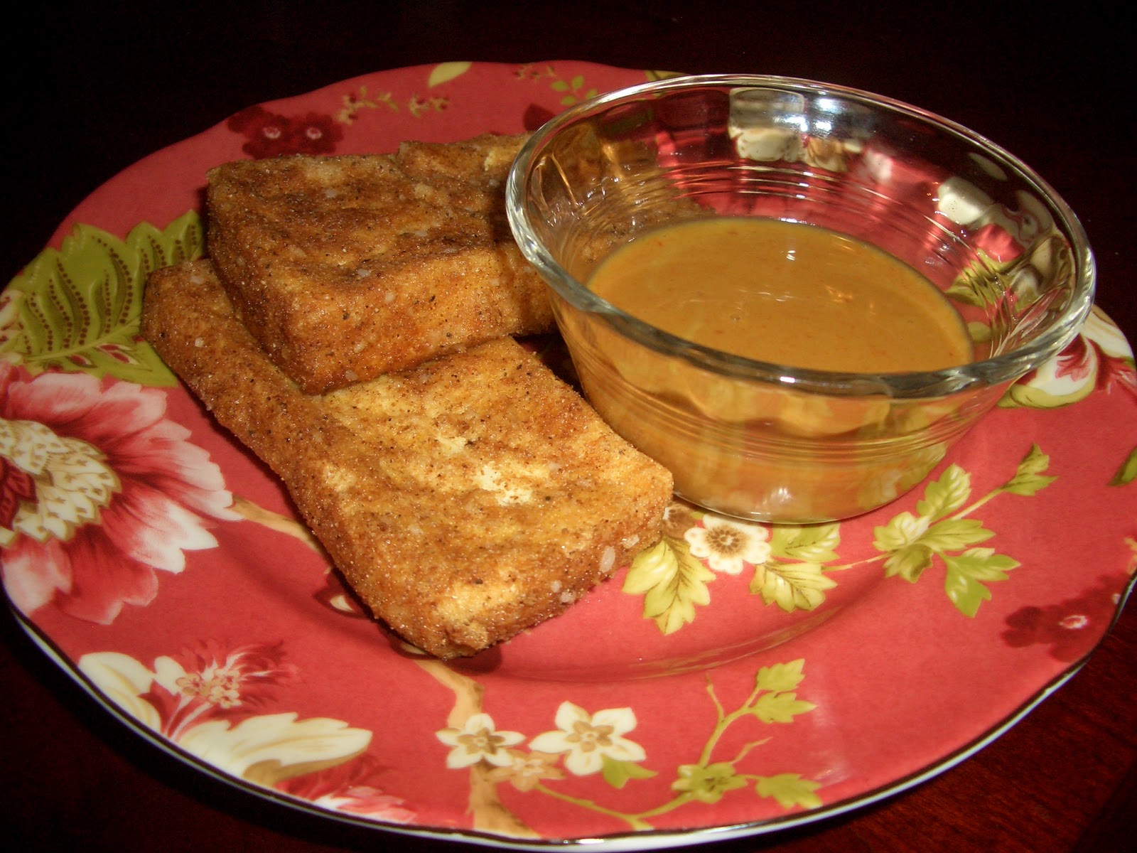 Adventures of a Savvy Mama: Recipe: Chicken Fried Tofu with Spicy Honey