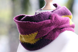 Mauve and Mustard Scarf