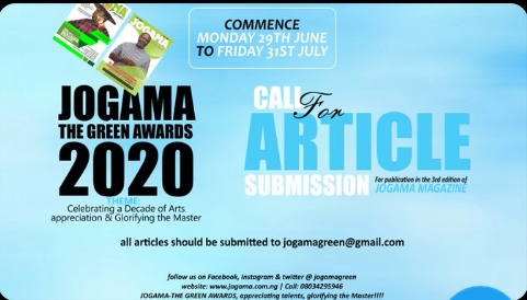 Call for article submission for the JOGAMA Magazine (3rd Edition) JOGAMA Magazine (3rd Edition): Call for article submission