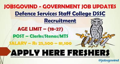 DSSC Recruitment 2021