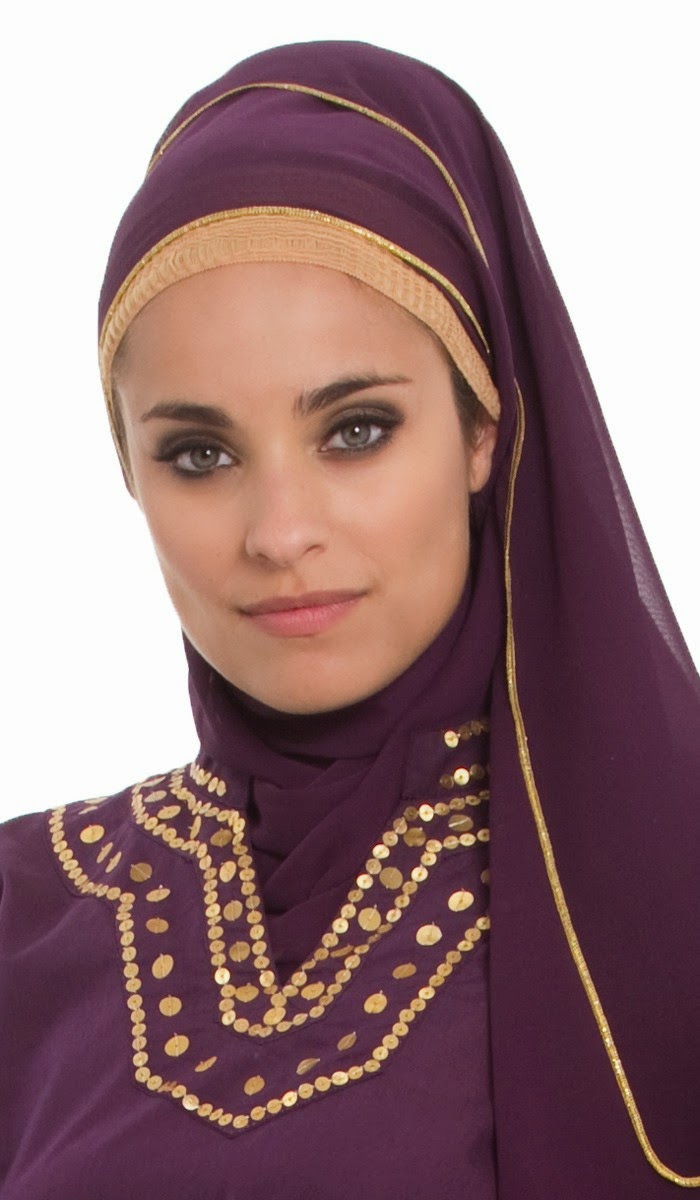 New Hijab  2014 hijab colors  purple