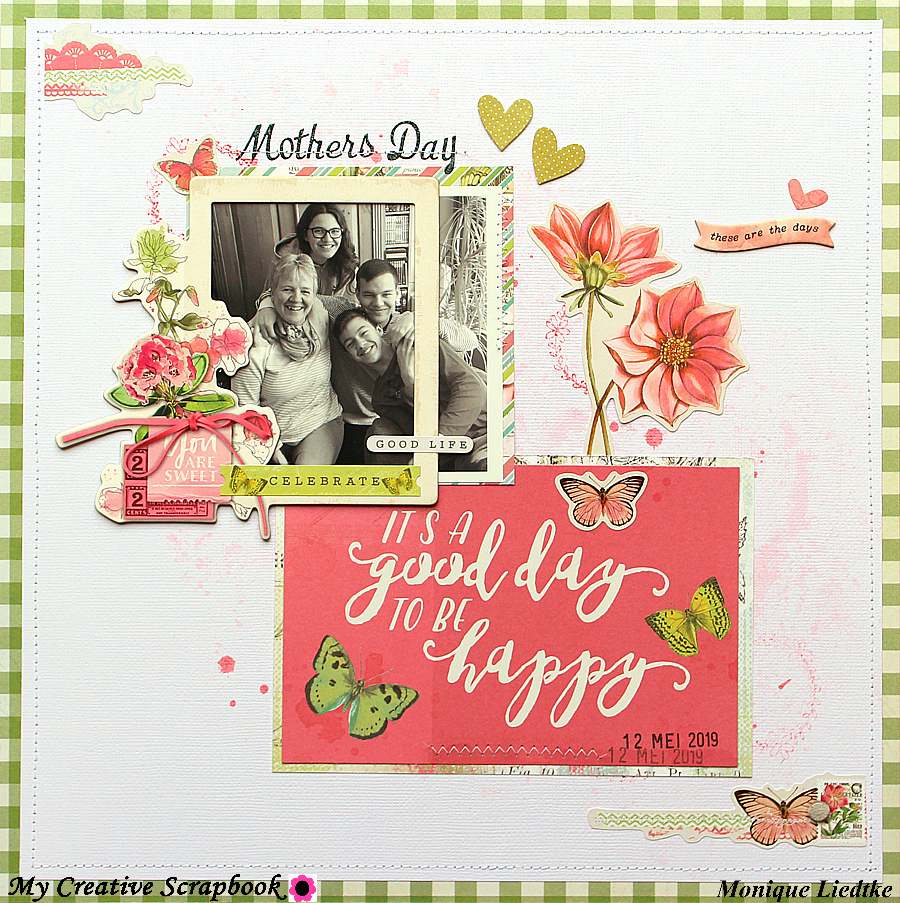 creating {non}sense Mother's Day layout My Creative Scrapbook
