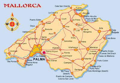 Landkarte Mallorca Bilder | Europa Karte Region Provinz Bereich