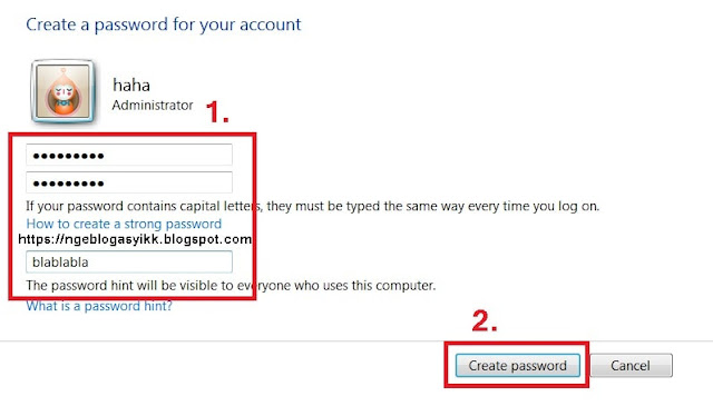 tips trik ubah change account password win 7 tips trik ubah change account password win 7