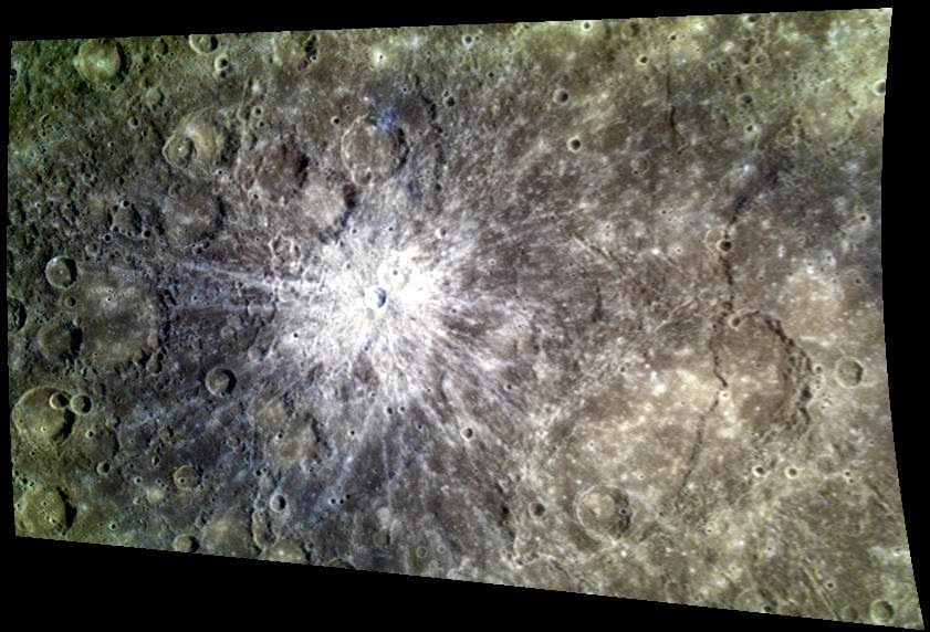Hermeology: Bright Rayed Impact Crater