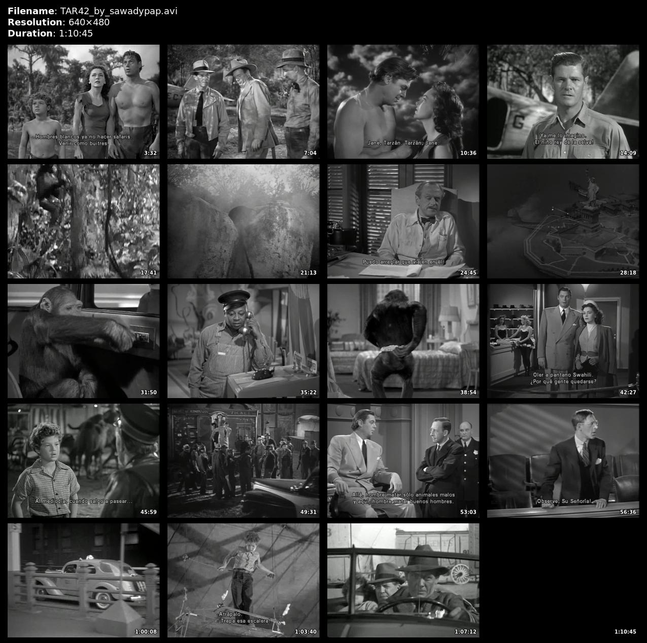 Tarzán en Nueva York [1942] [DVDRip] [Subtitulada]