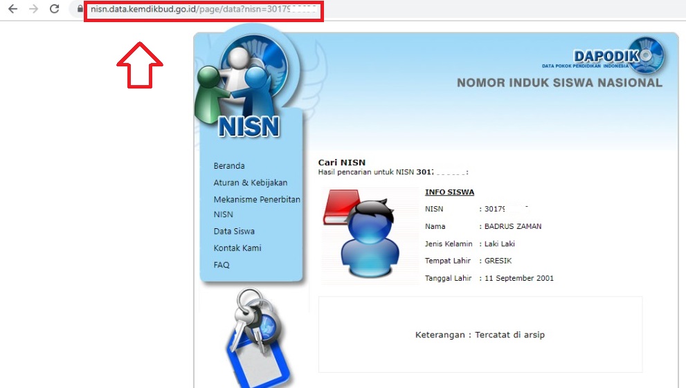 Cara Cek Tingkat Kevalidan Nisn Siswa Admin Bawean