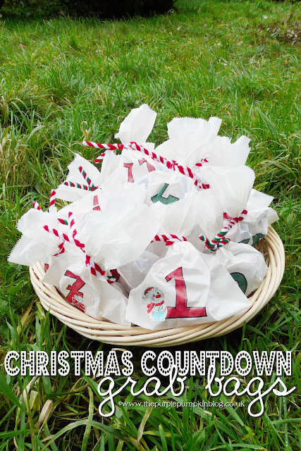 Christmas Countdown Grab Bags | The Purple Pumpkin Blog