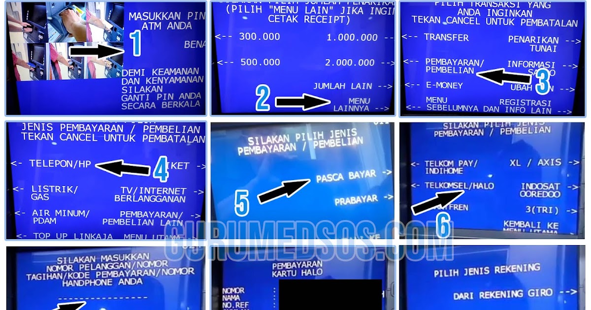 Cara Bayar Kartu Halo Lewat ATM BRI, BRIMO, dan BRILink