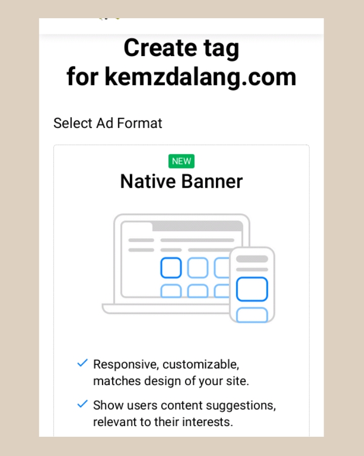 Tutorial Cara Pasang Iklan PropellerAds di Blogspot Kemz Dalang