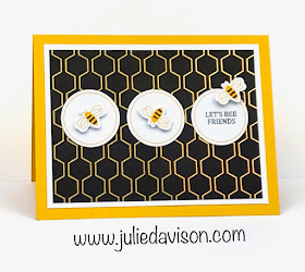 January 2020 I'll Bee Yours Paper Pumpkin Alternative Projects ~ Stampin' Up! Sale-a-Bration Golden Honey DSP ~ www.juliedavison.com