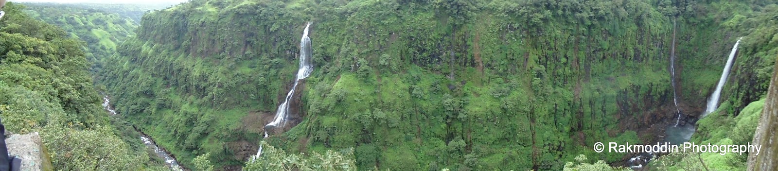 Thoseghar waterfalls in Satara during the monsoon