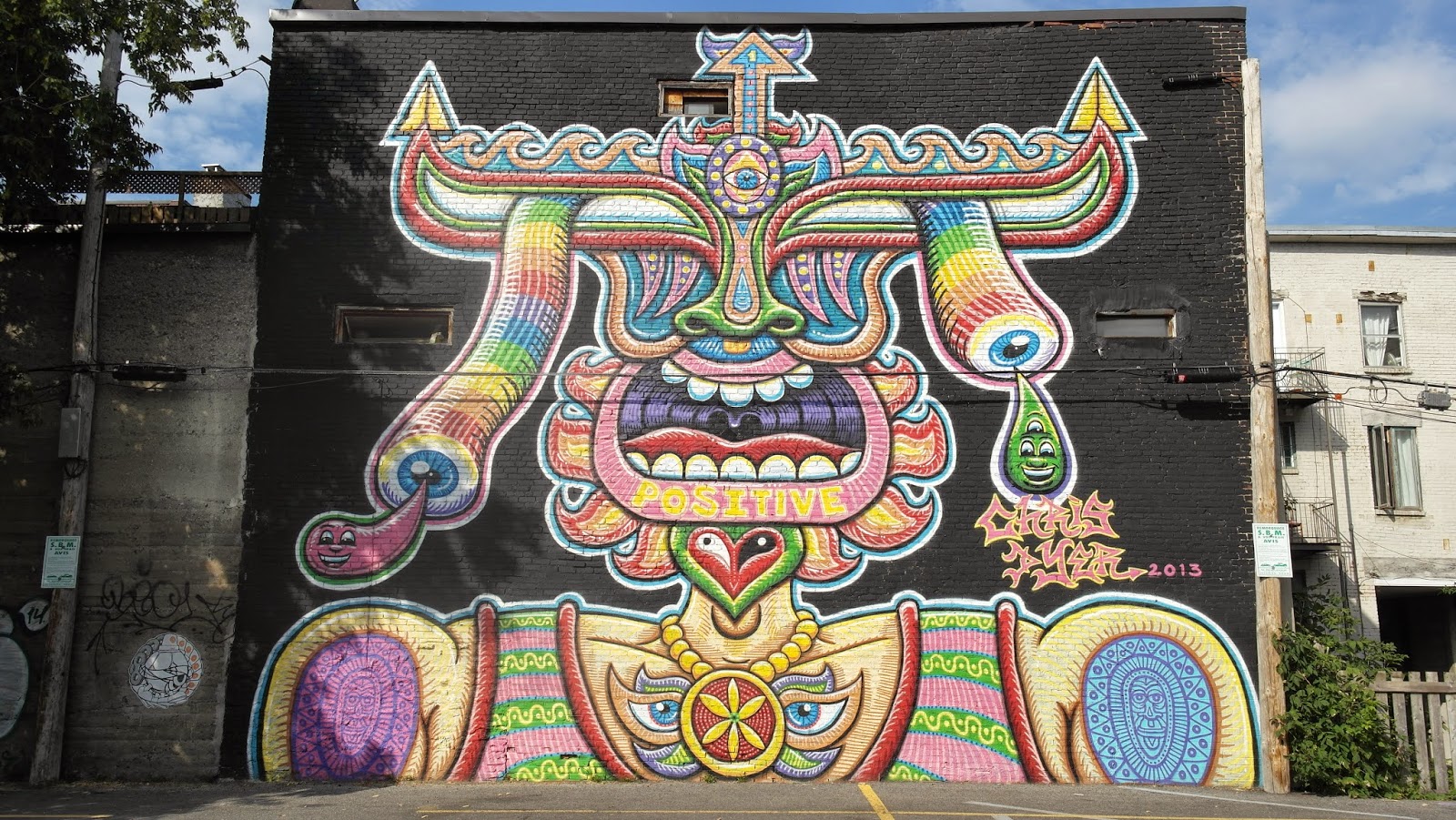 Sur ma route Street art, rue Saint Laurent, Montréal