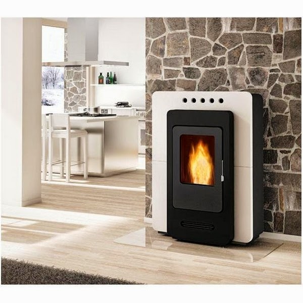 Pellet stoves saves space and quiet