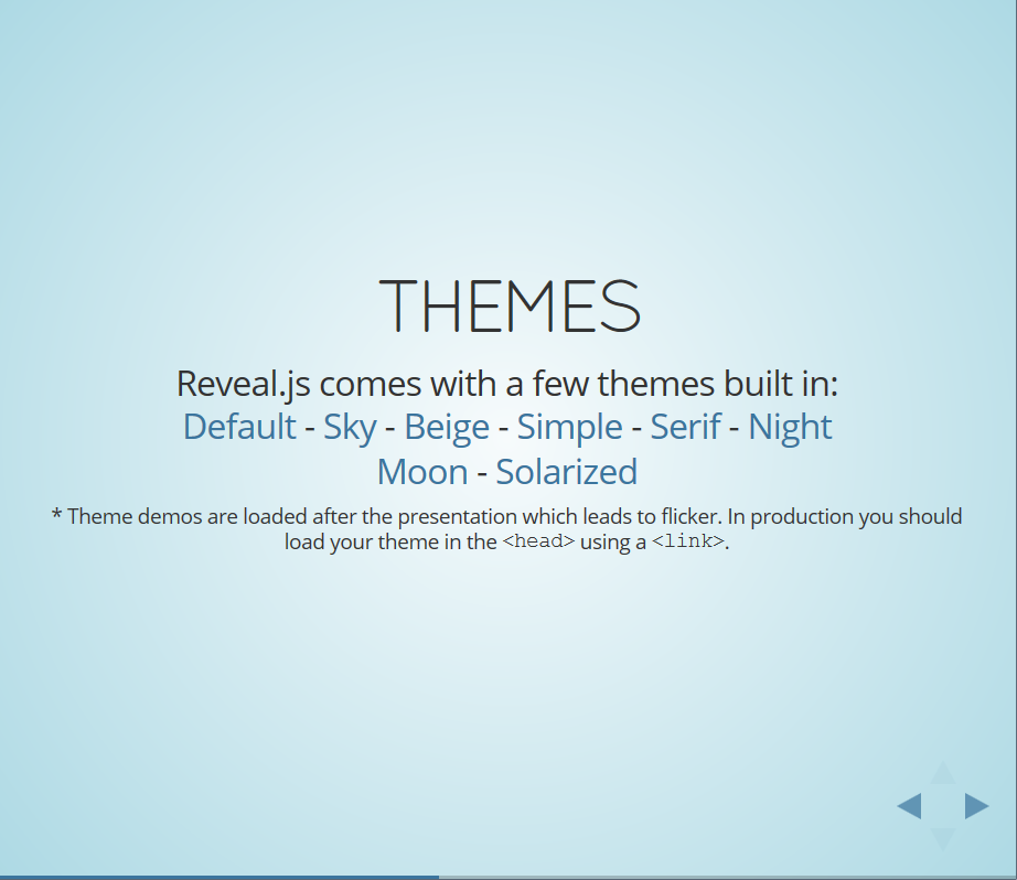 Html presentation example image