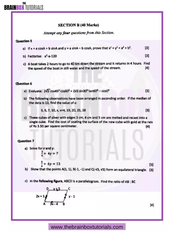 class 9 case study questions maths pdf