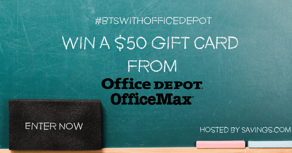 Office Depot & Office Max 50 Gift Card Giveaway!! 10 Winners Win 50