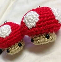 http://www.ravelry.com/patterns/library/crochet-mini-mushroom-doll-toy