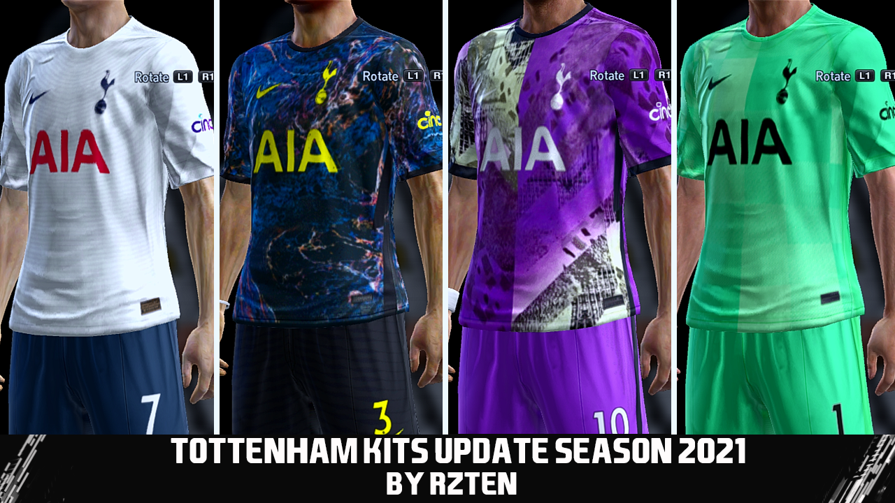 TOTTENHAM KITS UPDATE SEASON 2021/2022