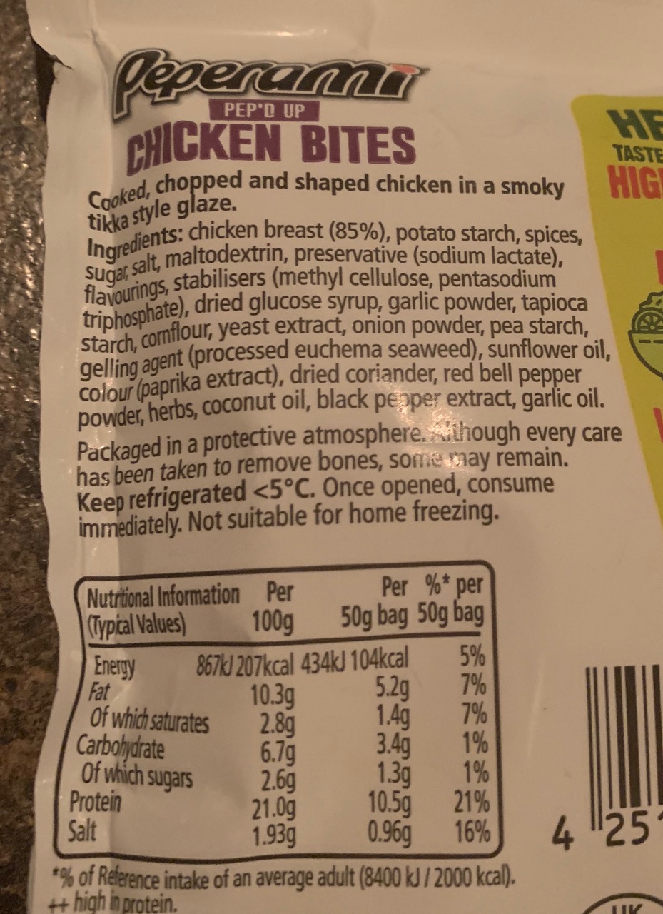 FOODSTUFF FINDS Peperami Pep'd Up Chicken Bites (Asda) By SpectreUK