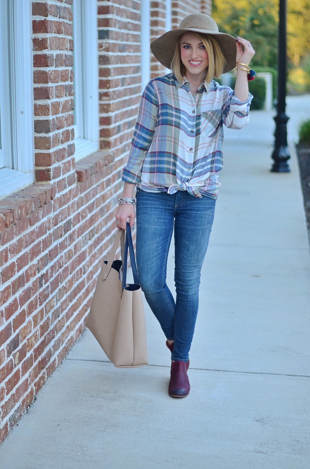 Something Delightful : Plaid Top For Fall