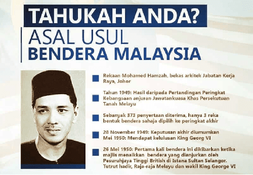 Asal usul pencipta bendera malaysia