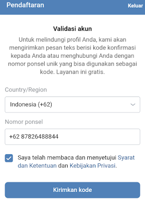 cara membuat akun vk tanpa aplikasi