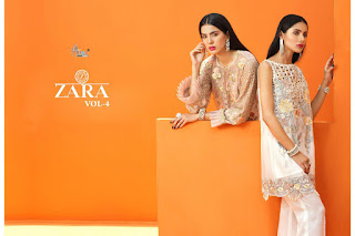 Shree Fab Zara vol 4 georgette pakistani Suits wholesaler