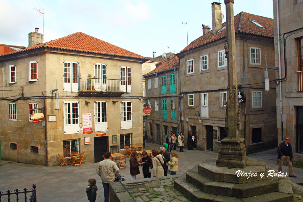 Cruceiro en plaza de Pontevedra