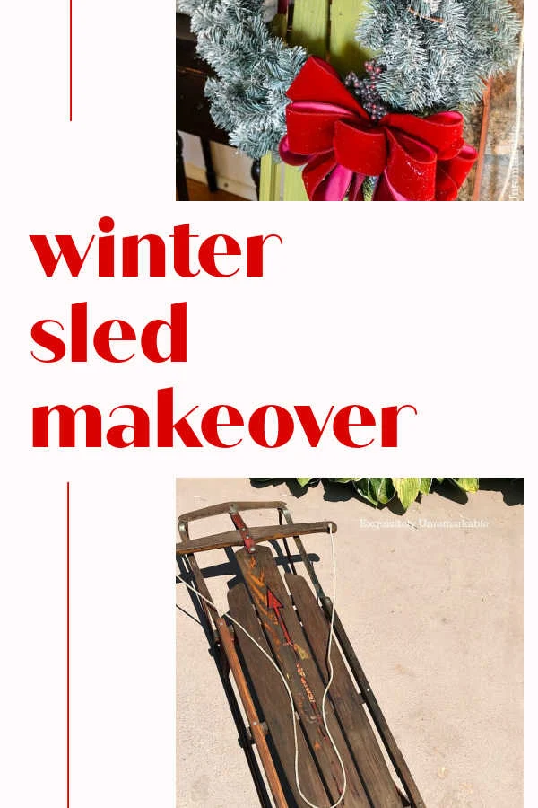 Winter Sled Makeover Pin