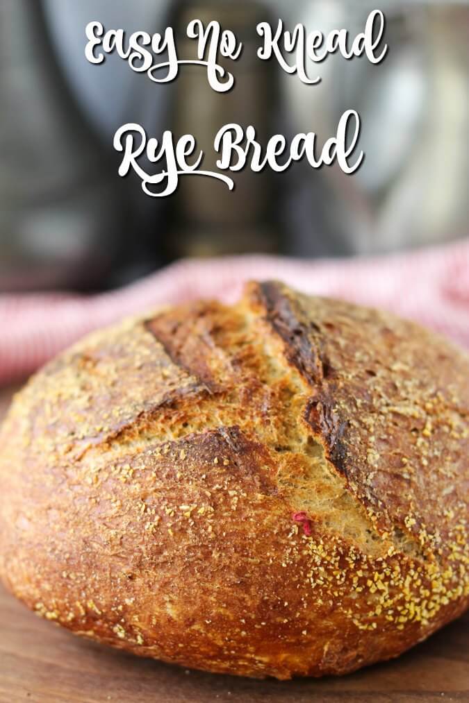 Easy no knead rye bread